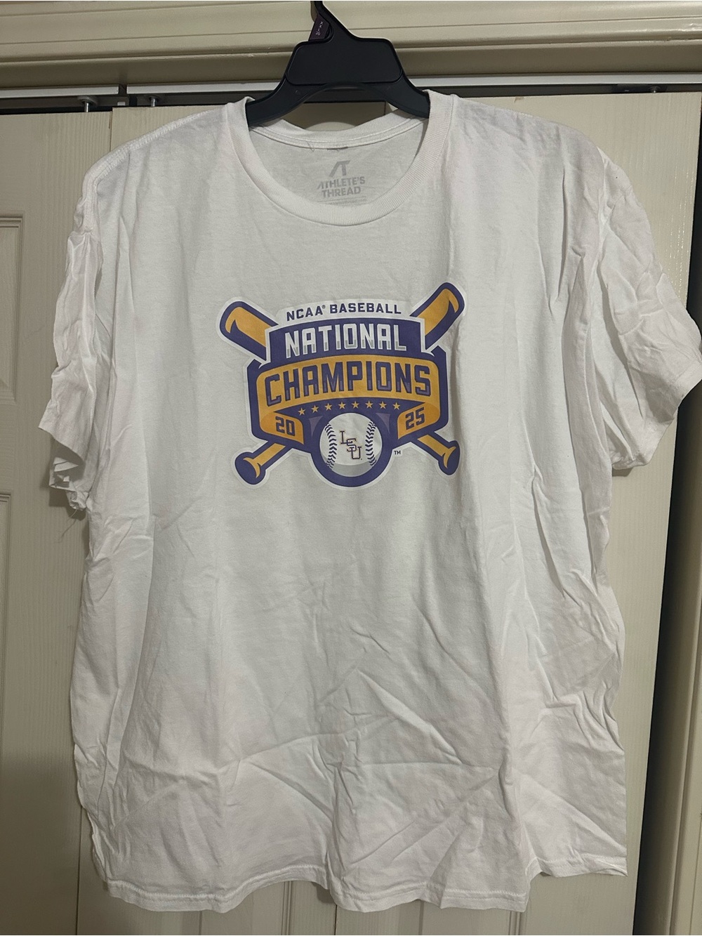 LSU National Champions 2025 White T-Shirt